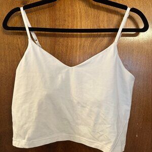 Lululemon Align Cropped Cami Tank White Size 10